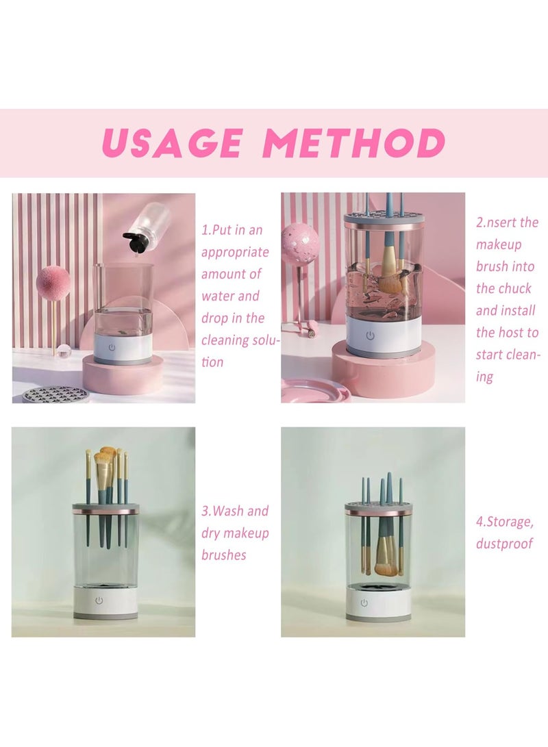 Trendigo Electric Makeup Brush Cleaner Machine – Automatic Spinning Cosmetic Brush Cleaner, Universal Fit for All Makeup Brush Sizes - Image 2